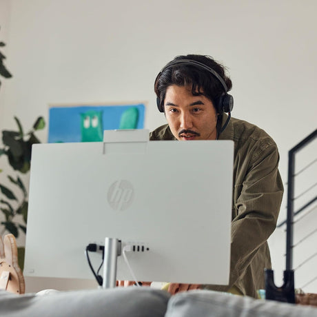 HP 24-cr0010 23.8" All-in-One Desktop Computer AMD Athlon Silver 7120U, 8GB RAM, 256GB SSD (Shell White) — Being Shipped