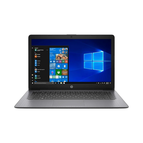 HP Stream 14-CB174 14" Laptop, Intel Celeron N4000, 4GB RAM, 64GB eMMC (Brilliant Black) — Being Shipped