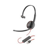 Poly Blackwire 3210 USB Type-A Corded Monaural UC Headset — Being Shipped