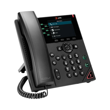 Poly VVX 350 6-Line IP Desk Phone with Power Adapter — Being Shipped