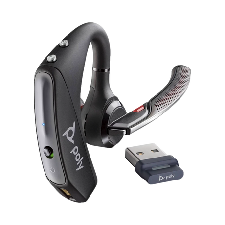 Poly Voyager 5200 UC Bluetooth Headset with BT700 USB-A Dongle — Being Shipped