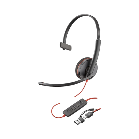 Poly Blackwire 3210 Monaural USB-C Headset — Being Shipped