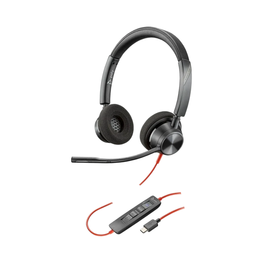 Poly Blackwire 3320 Stereo USB-C Headset (Microsoft Teams Certified) — Being Shipped