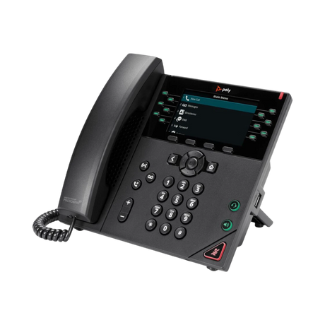 Poly VVX 450 12-Line IP Desk Phone with Power Adapter — Being Shipped