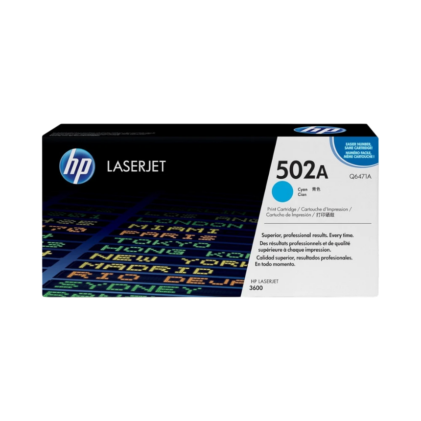 HP 502A Cyan Standard Yield Toner Cartridge — Being Shipped