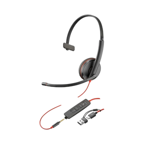 Poly Blackwire 3215 Monaural USB-C Headset — Being Shipped