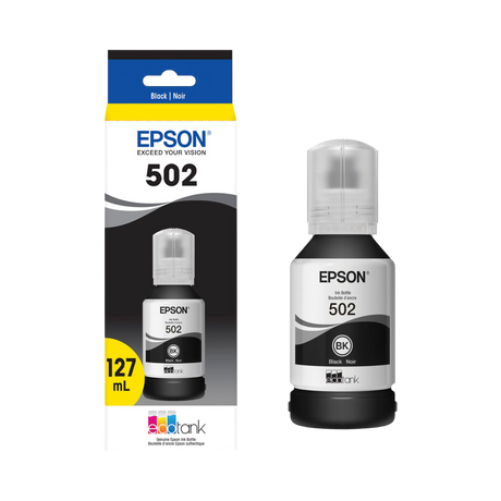 Epson 502 Black Standard Yield Ink Cartridge — Being Shipped