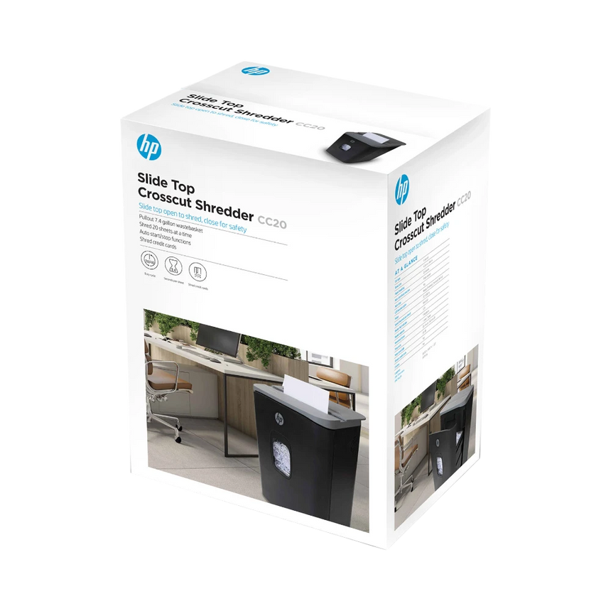 HP CC20 Cross-Cut Paper Shredder (20 Sheets) — Being Shipped
