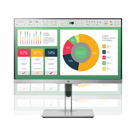 HP EliteDisplay E223 1FH45A8 21.5" 16:9 60Hz FHD IPS Monitor (Silver) — Being Shipped