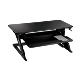 3M Precision Standing Desk 35"W Manual Adjustable Desk Riser with Gel Wrist Rest and Precise Mouse Pad — Being Shipped