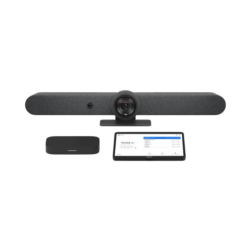Logitech Rally Bar with Tap + Meet Compute for Google Meet Rooms — Being Shipped