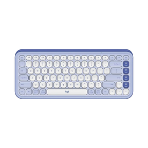 Logitech POP ICON KEYS Wireless Keyboard (Lilac & Off-White) — Being Shipped