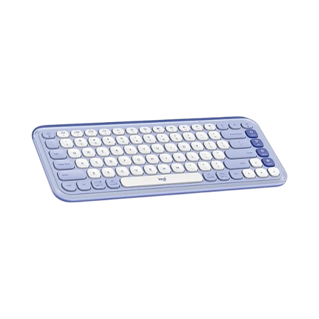 Logitech POP ICON KEYS Wireless Keyboard (Lilac & Off-White) — Being Shipped