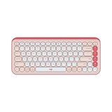 Logitech POP ICON KEYS Wireless Keyboard (Rose & Off-White) — Being Shipped