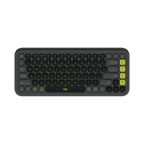 Logitech POP ICON KEYS Wireless Keyboard (Graphite & Green) — Being Shipped