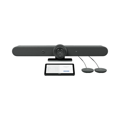 Logitech Rally Bar + Tap Cat5E + Mic Pods (TAA Compliant) — Being Shipped