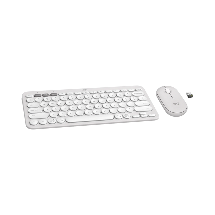 Logitech Pebble 2 Wireless Keyboard and Mouse Combo (Tonal White) — Being Shipped
