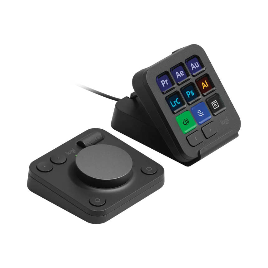 Logitech MX Creative Console Wireless Ergonomic Keypad & Dial (Graphite) — Being Shipped