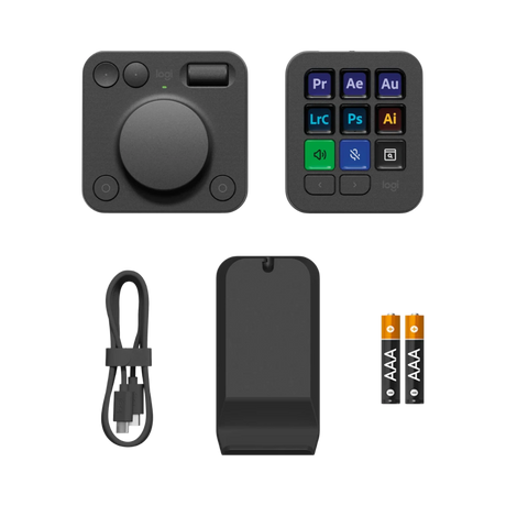 Logitech MX Creative Console Wireless Ergonomic Keypad & Dial (Graphite) — Being Shipped