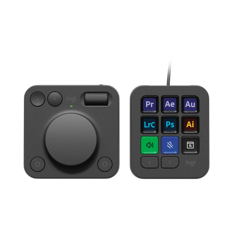 Logitech MX Creative Console Wireless Ergonomic Keypad & Dial (Graphite) — Being Shipped