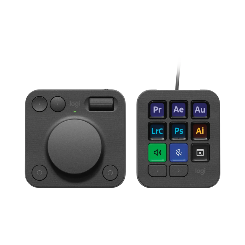 Logitech MX Creative Console Wireless Ergonomic Keypad & Dial (Graphite) — Being Shipped