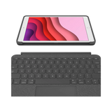 Logitech Combo Touch Backlit Keyboard Case for Apple iPad (Gen 7 to 9) (Graphite) — Being Shipped
