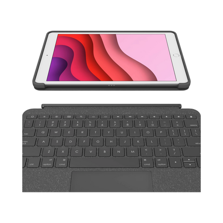Logitech Combo Touch Backlit Keyboard Case for Apple iPad (Gen 7 to 9) (Graphite) — Being Shipped
