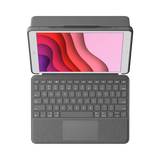 Logitech Combo Touch Backlit Keyboard Case for Apple iPad (Gen 7 to 9) (Graphite) — Being Shipped