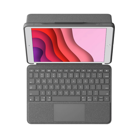 Logitech Combo Touch Backlit Keyboard Case for Apple iPad (Gen 7 to 9) (Graphite) — Being Shipped