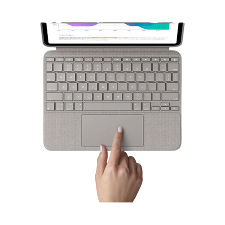 Logitech Combo Touch Backlit Keyboard Case for Apple 11" iPad Pro 1st-4th Gen (Sand) — Being Shipped