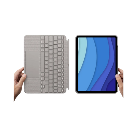 Logitech Combo Touch Backlit Keyboard Case for Apple 11" iPad Pro 1st-4th Gen (Sand) — Being Shipped