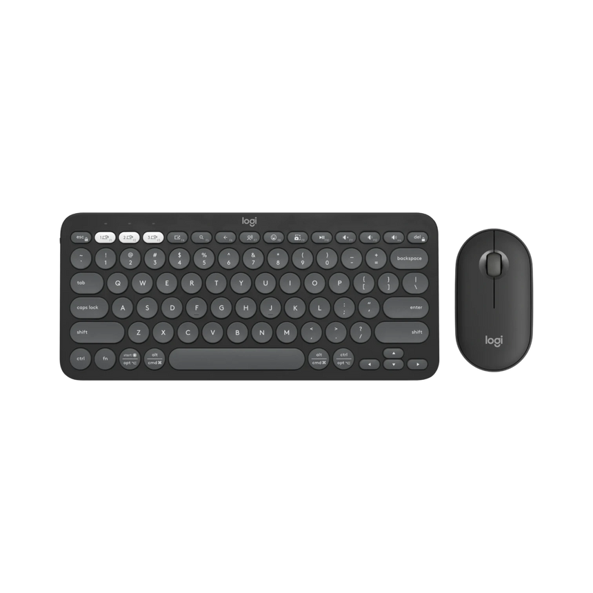 Logitech Pebble 2 Wireless Keyboard and Mouse Combo (Tonal Graphite) — Being Shipped