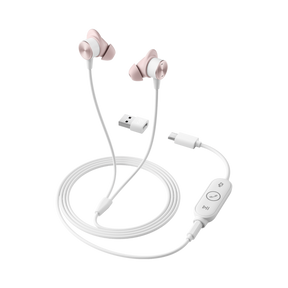 Logitech Zone Wired Binaural Earbuds (Rose) — Being Shipped