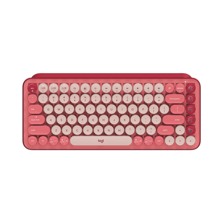 Logitech POP Keys Wireless Bluetooth Mechanical Keyboard (Heartbreaker Rose) — Being Shipped