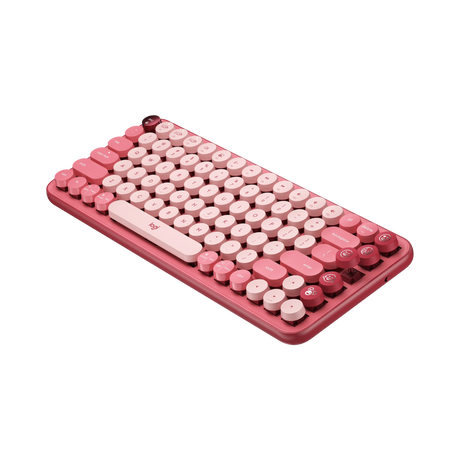 Logitech POP Keys Wireless Bluetooth Mechanical Keyboard (Heartbreaker Rose) — Being Shipped