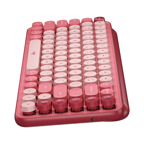 Logitech POP Keys Wireless Bluetooth Mechanical Keyboard (Heartbreaker Rose) — Being Shipped