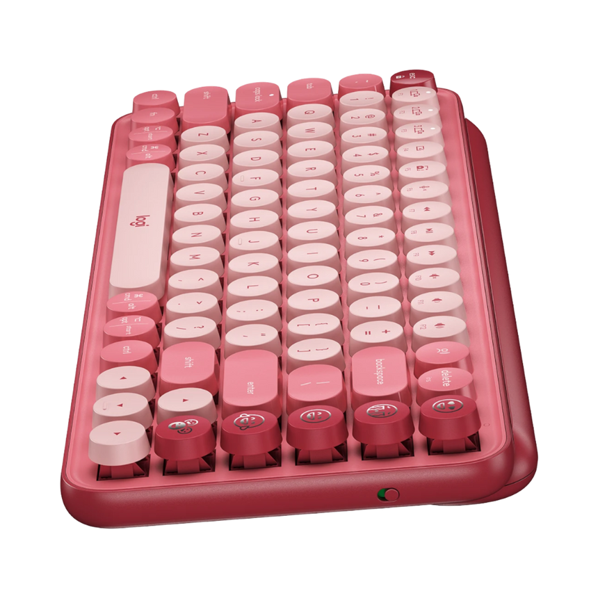 Logitech POP Keys Wireless Bluetooth Mechanical Keyboard (Heartbreaker Rose) — Being Shipped