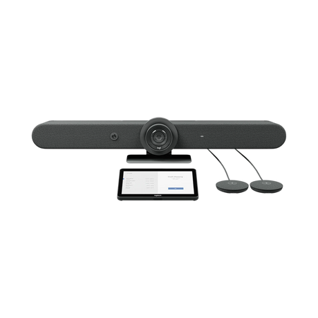 Logitech Rally Bar + Tap Cat5e + Mics (No Radio) — Being Shipped