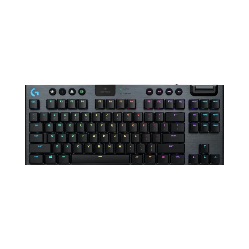 Logitech G G915 TKL LIGHTSPEED Wireless RGB Mechanical Gaming Keyboard (Carbon, GL Clicky) — Being Shipped
