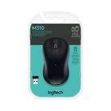 Logitech M310 Wireless Ambidextrous Optical USB Mouse (Black) — Being Shipped