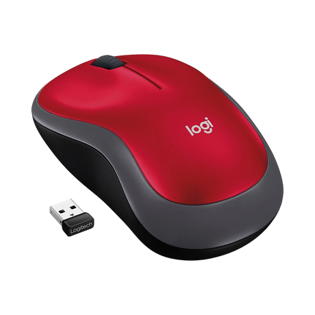 Logitech M185 Wireless Ambidextrous Optical Mouse (Red) — Being Shipped