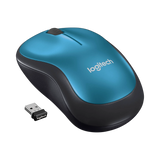 Logitech M185 Wireless Mouse (Blue/Black) — Being Shipped