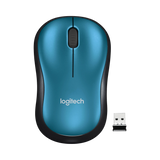 Logitech M185 Wireless Mouse (Blue/Black) — Being Shipped