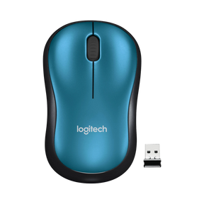 Logitech M185 Wireless Mouse (Blue/Black) — Being Shipped