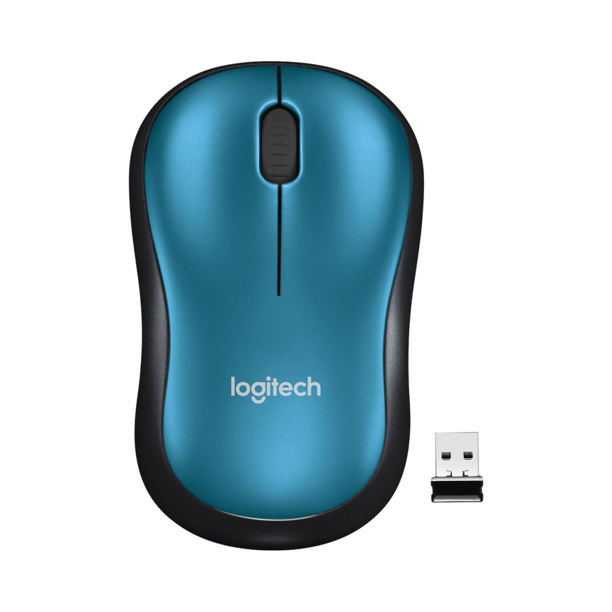 Logitech M185 Wireless Mouse (Blue/Black) — Being Shipped