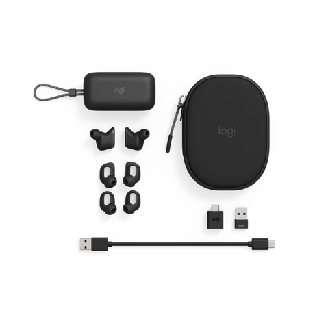 Logitech Zone Noise-Canceling True Wireless In-Ear Headphones (Graphite) — Being Shipped