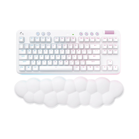 Logitech G G715 LIGHTSPEED Wireless Mechanical Gaming Keyboard (White Mist, GX Brown Switches) — Being Shipped
