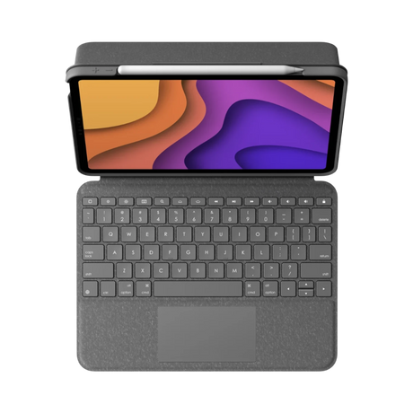 Logitech Folio Touch Keyboard and Trackpad Cover for iPad Air 4th & 5th Gen (Oxford Grey) — Being Shipped
