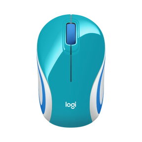 Logitech M187 Wireless Ambidextrous Optical USB Mouse (Teal) — Being Shipped