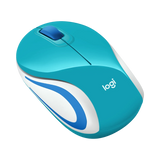 Logitech M187 Wireless Ambidextrous Optical USB Mouse (Teal) — Being Shipped